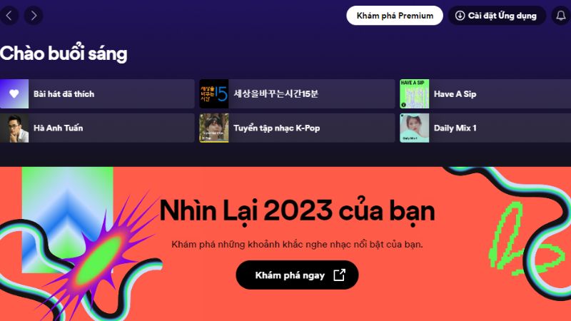 cúp giải thưởng spotify