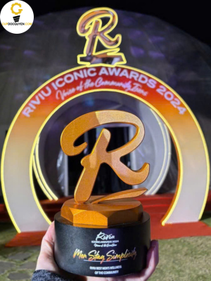 cúp vinh danh hình chữ cái R