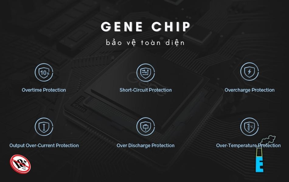 Chip GENE đảm bảo cho VINCI Q Pod một trải nghiệm vaping ổn định và thoải mái hơn.