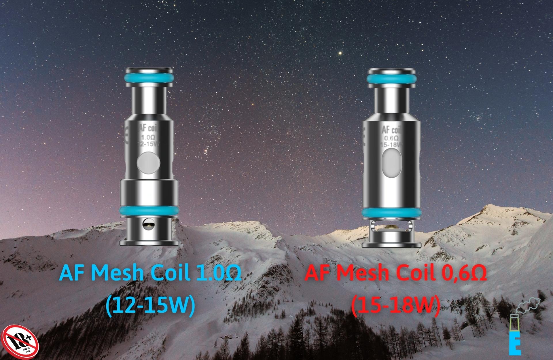 AF Mesh Coil của Flexus với thiết kế coil lưới dạng dọc, cho nhiệt độ trải đều khi đốt, đi cùng bông hữu cơ, vị lên rõ ràng. Occ Flexus có hai điện trở để người dùng lựa chọn theo sở thích 0.6 Ohm và 1.0 Ohm. 