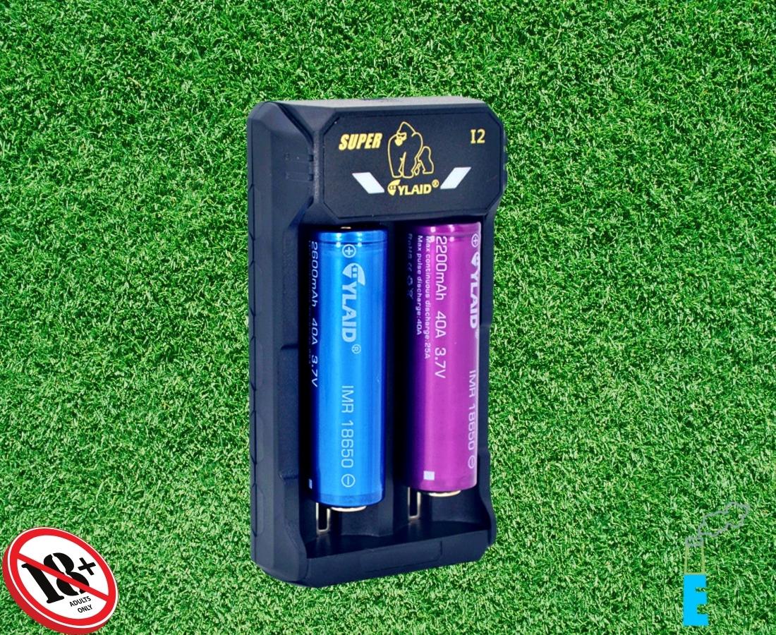 Sạc đôi Cylaid i2 dùng để sạc cho pin các thiết bị vape, pod, sạc chính hãng tốc độ cao, có mạch chống cháy và các chức năng an toàn cho pin.