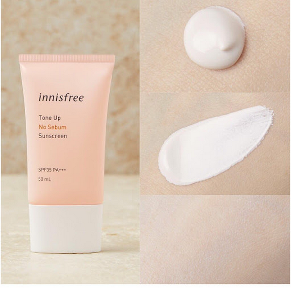 Kem Chống Nắng Kiềm Dầu Nâng Tone Innisfree Tone-Up No Sebum 50ml