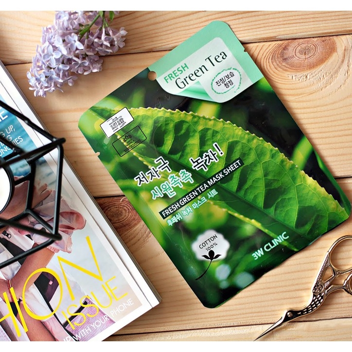 Mặt Nạ 3W Clinic Green Tea Fresh Mask Sheet