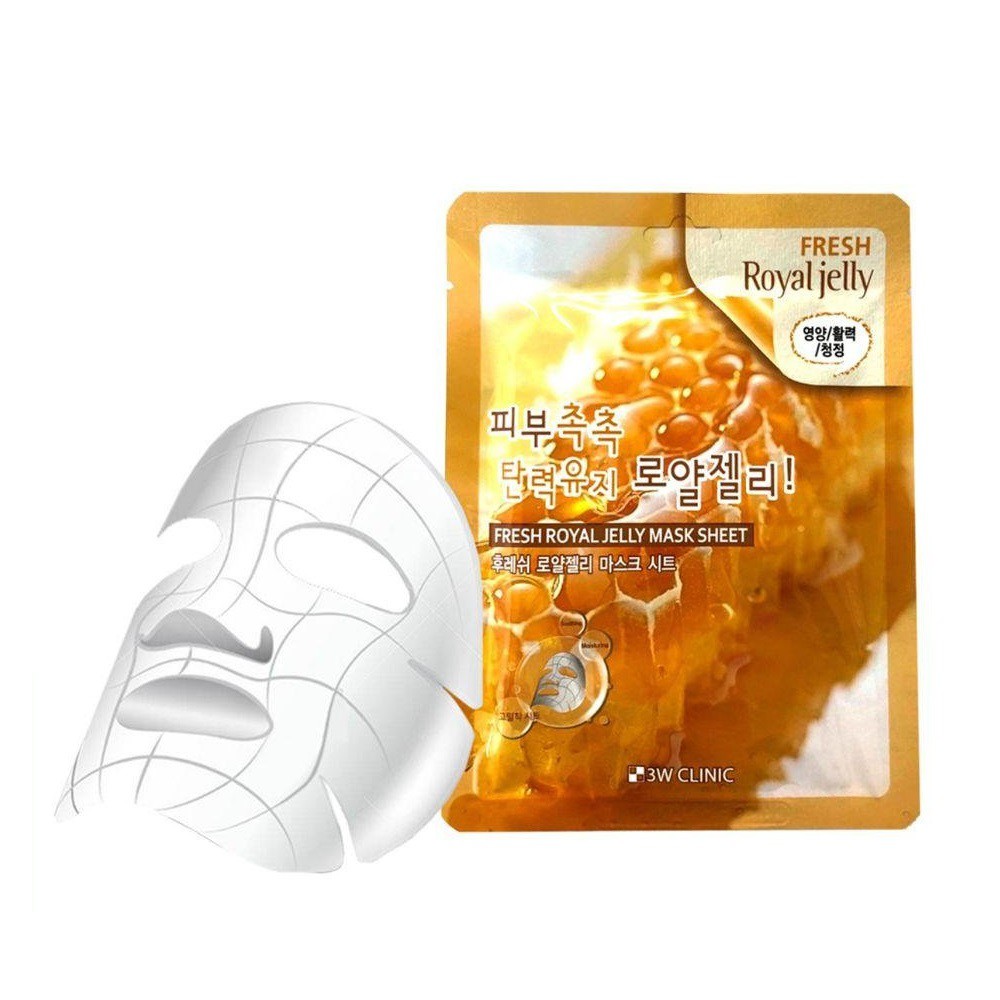 Mặt Nạ 3W Clinic Royal Jelly  Fresh Mask Sheet