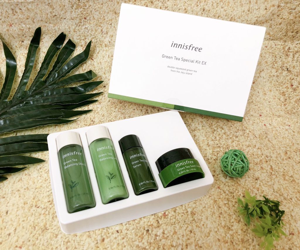 Bộ Dưỡng Da Innisfree Green Tea Special Kit EX Mini 4 Món Mẫu Mới