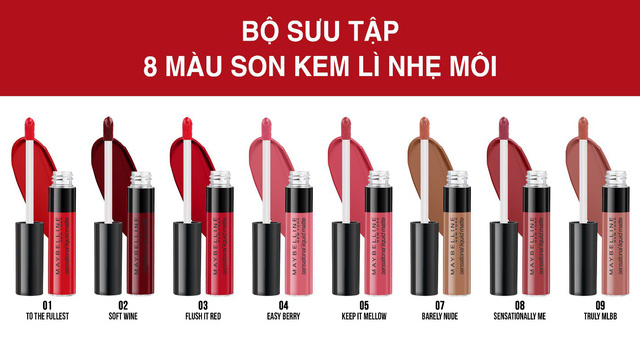 Son Kem Lì Nhẹ Môi Maybelline New York Sensational Liquid Matte 