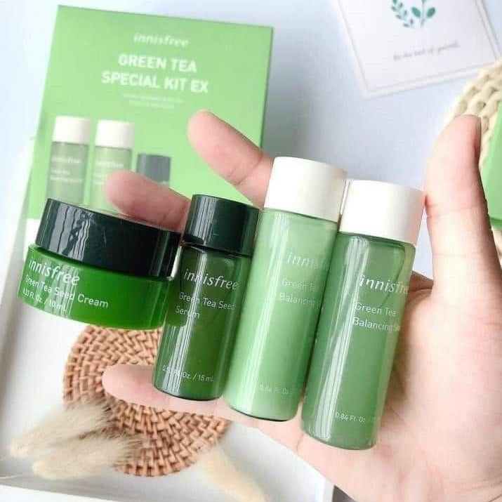 Bộ Dưỡng Da Innisfree Green Tea Special Kit EX Mini 4 Món Mẫu Mới