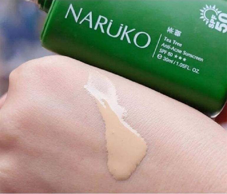 Kem chống nắng Naruko Tea Tree Anti–Acne Sunscreen SPF50 PA+++ 30ml 2