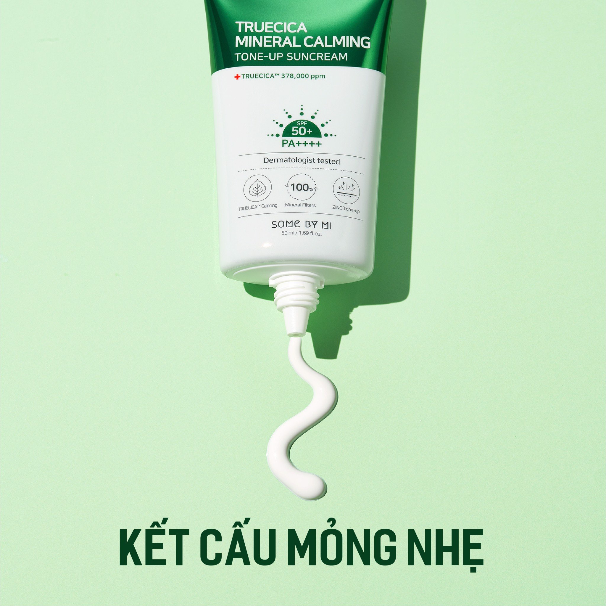 Kem Chống Nắng Some By Mi Truecica Mineral 100 Calming Suncream 50PA++++ 50ml