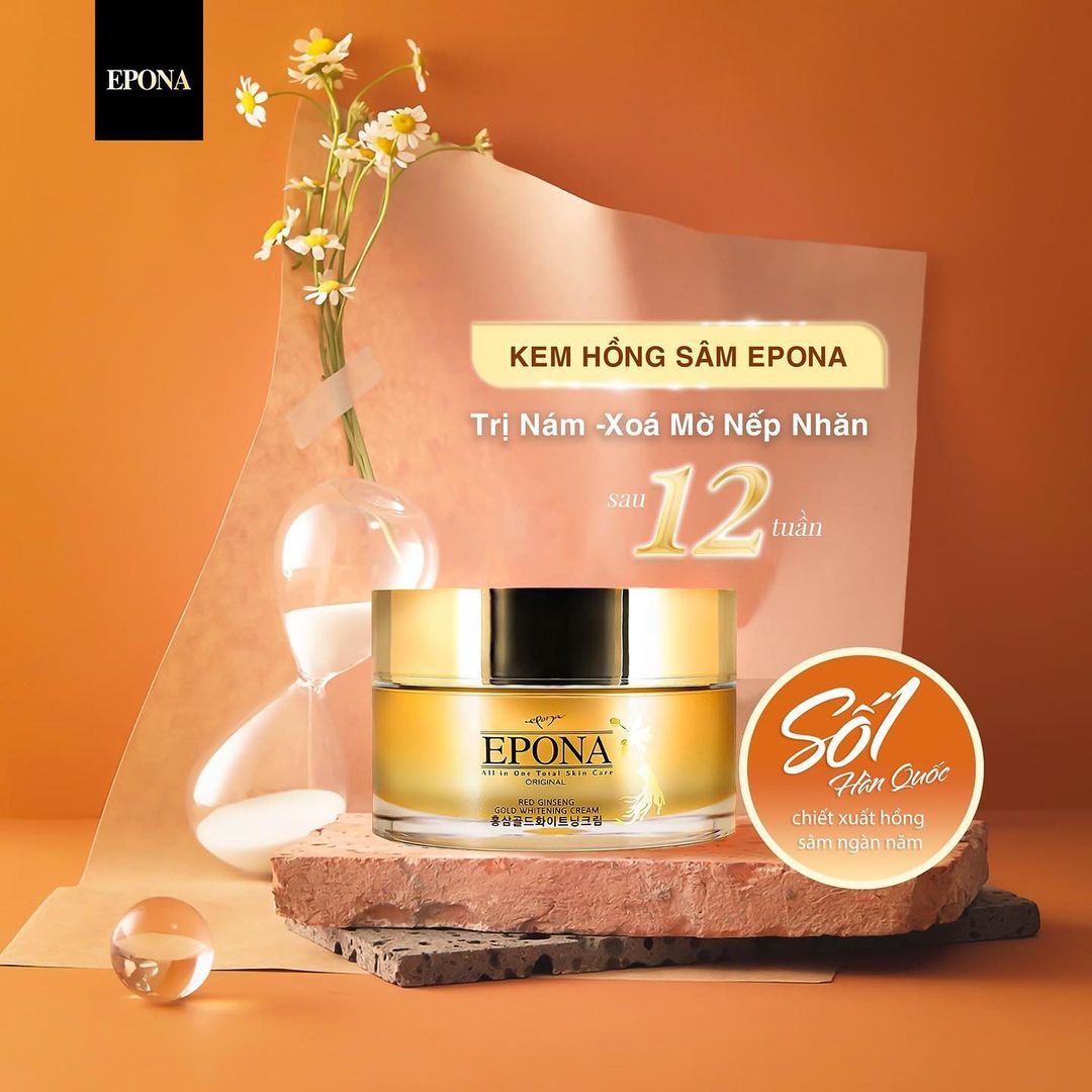 Kem Dưỡng Da Chiết Xuất Hồng Sâm Red Ginseng Gold Whitening Cream