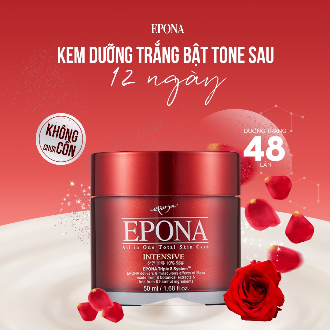 Kem Dưỡng Nâng Tone Chiết Xuất Ốc Sên Epona Prenium Snail Tone Up Cream