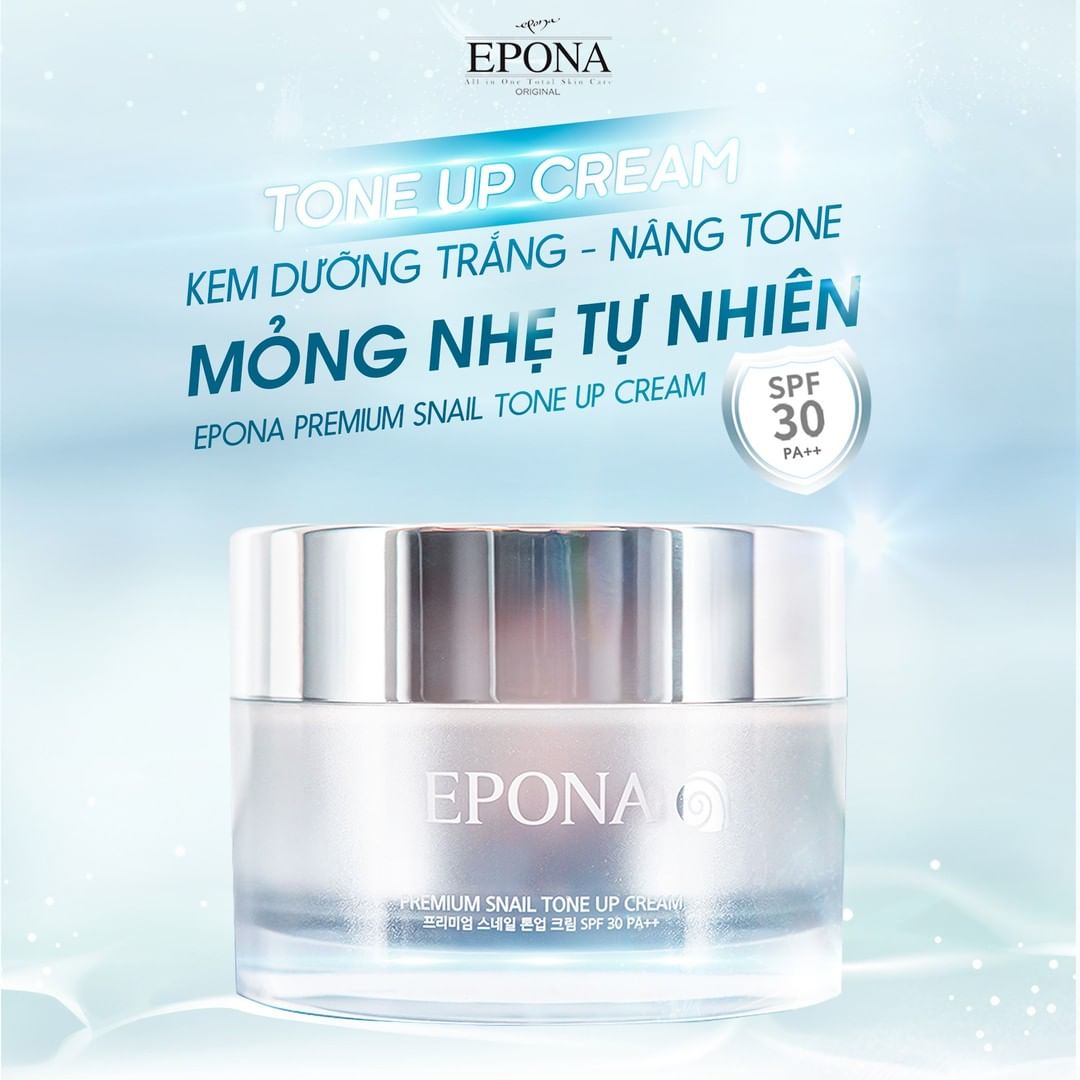 Kem Dưỡng Nâng Tone Chiết Xuất Ốc Sên Epona Prenium Snail Tone Up Cream