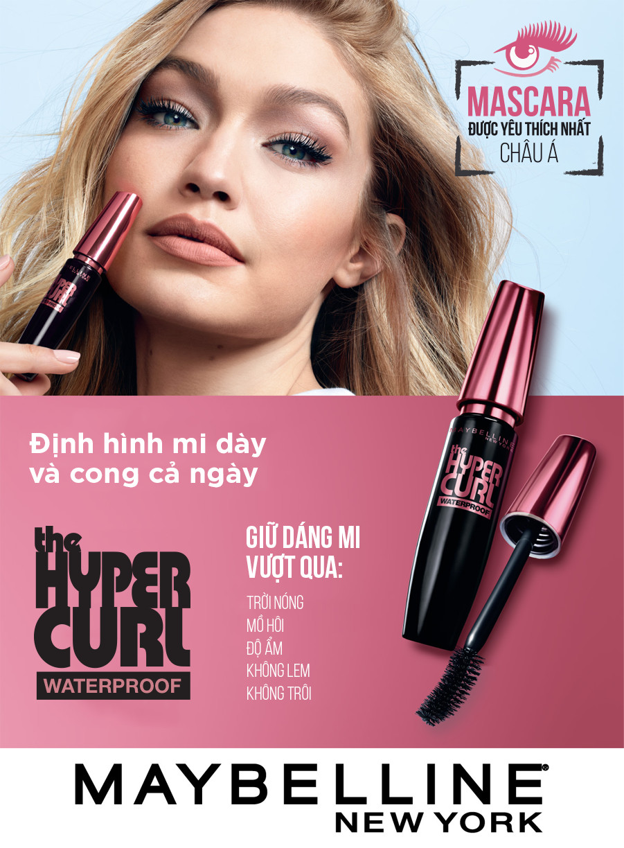 Mascara Dài và Cong Mi Maybelline Hyper Curl Waterproof 9.2ml