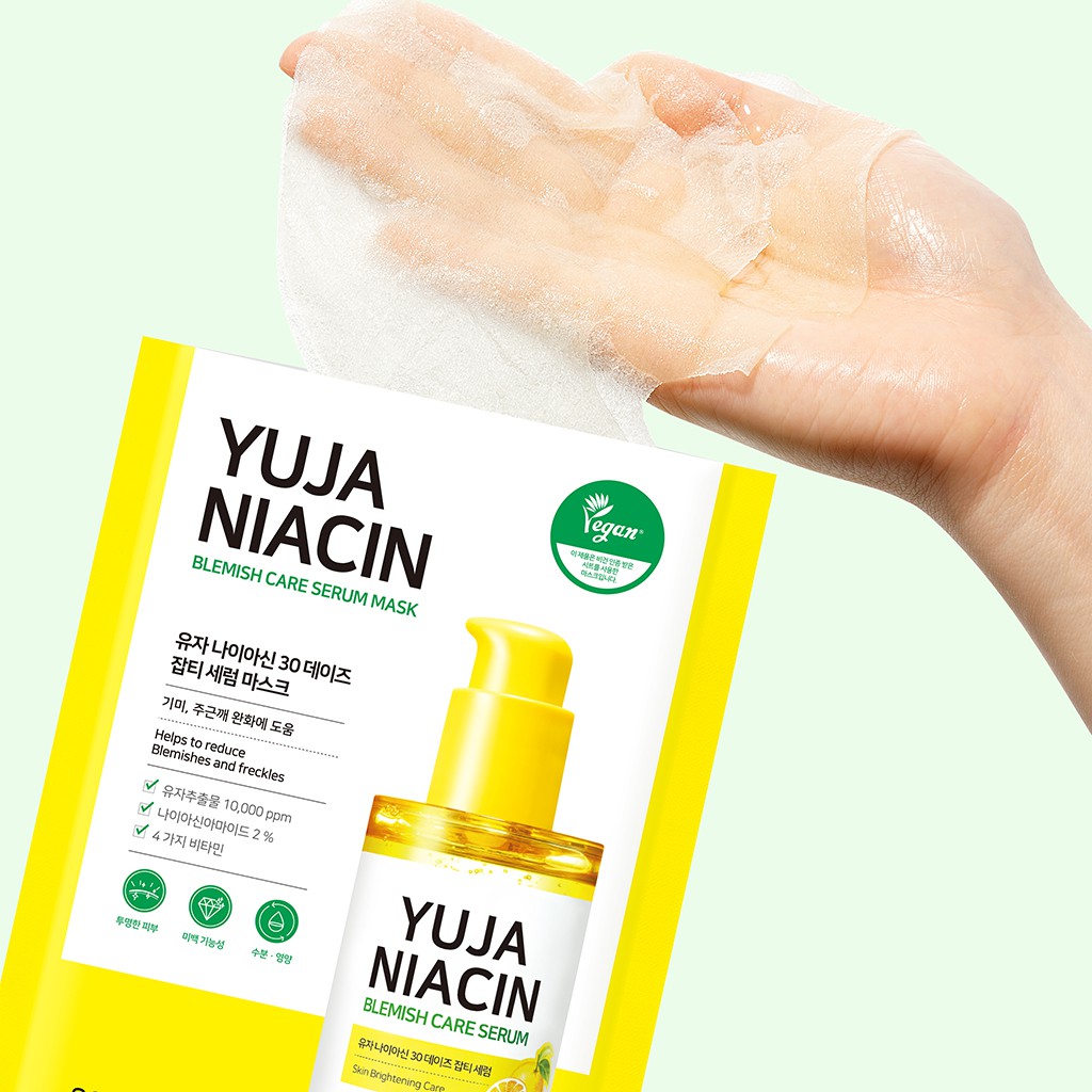 Mặt Nạ Dưỡng Trắng Some By Mi Yuja Niacin 30 days Blemish Care Serum Mask 25g