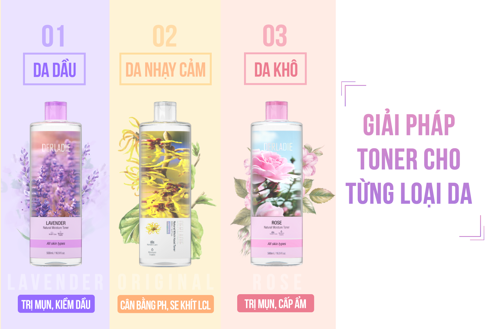 Nước Hoa Hồng Derladie 500ml