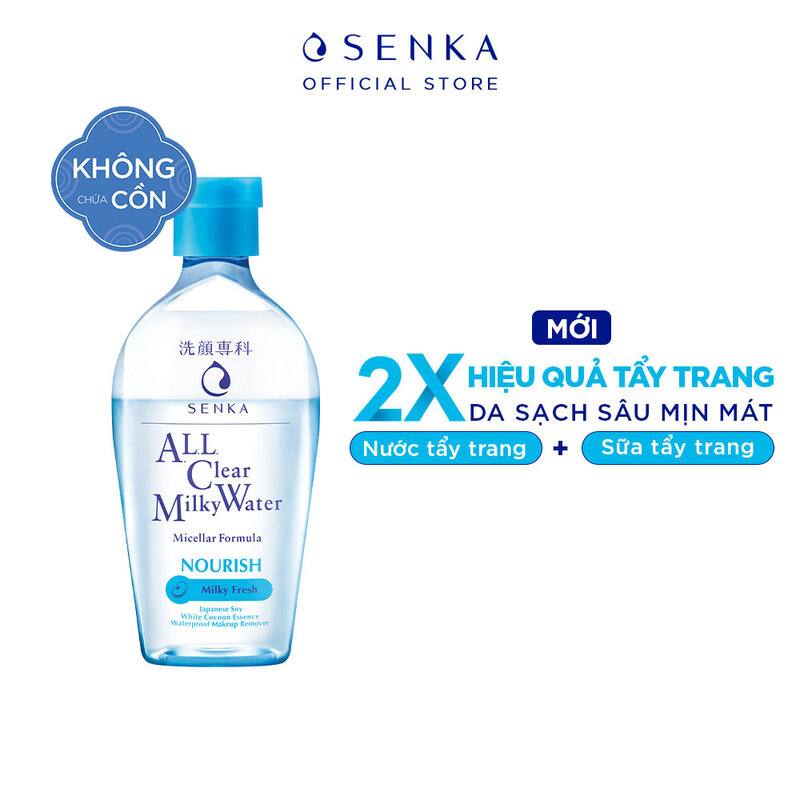 Nước Sữa Tẩy Trang 2 lớp Senka A.L.L. Clear Milky Water 230ml