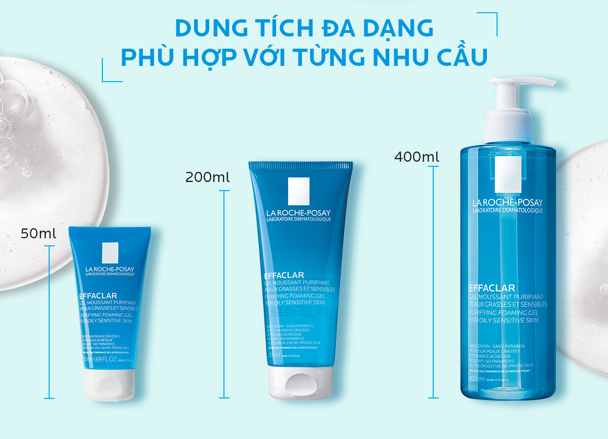 Gel Rửa Mặt La Roche-Posay Effaclar Purifying Foaming Gel