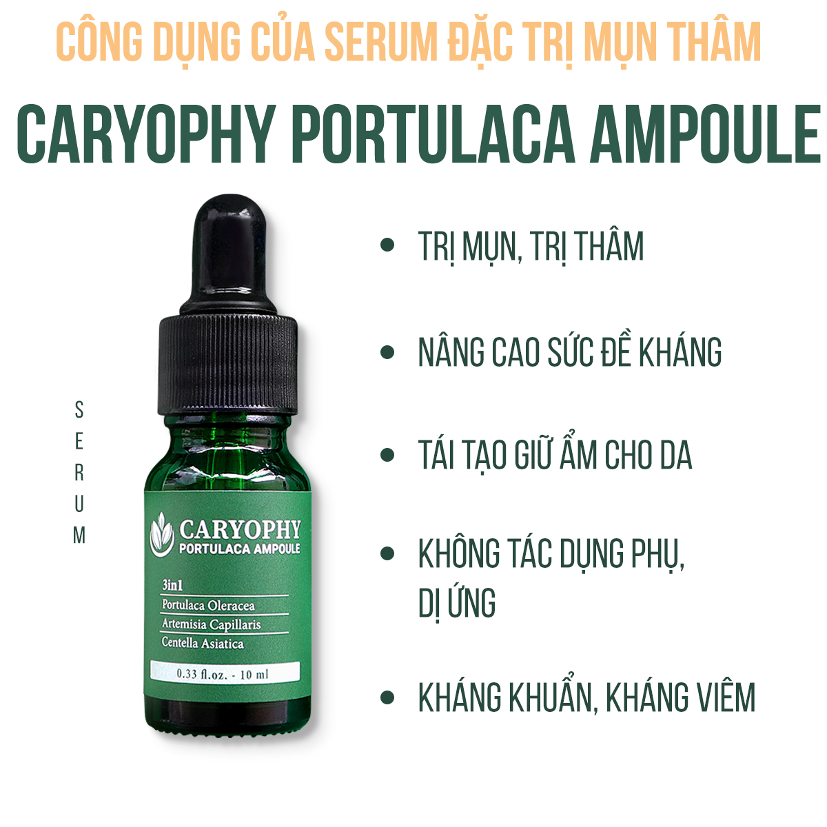 Serum Ngừa Mụn Caryophy Portulaca Ampoule