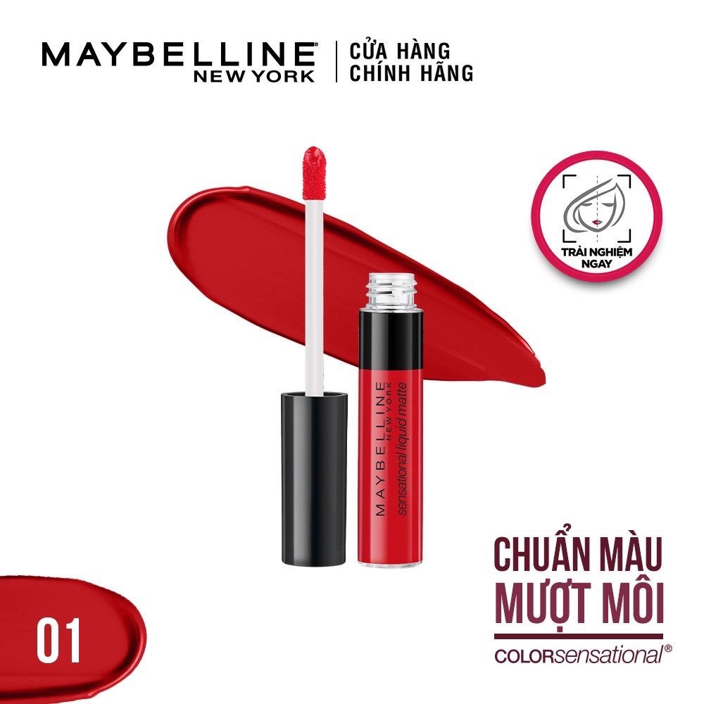 Son Kem Lì Nhẹ Môi Maybelline New York Sensational Liquid Matte 