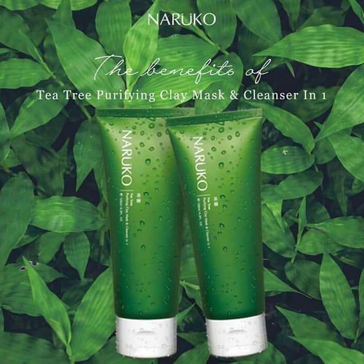 Sữa rửa mặt 3 trong 1 Naruko Tea Tree Purifying Clay Mask & Cleanser 120g 1