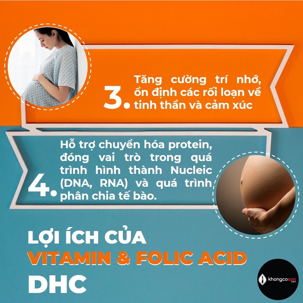 Viên Uống Cho Mẹ Bầu DHC Acit Folic