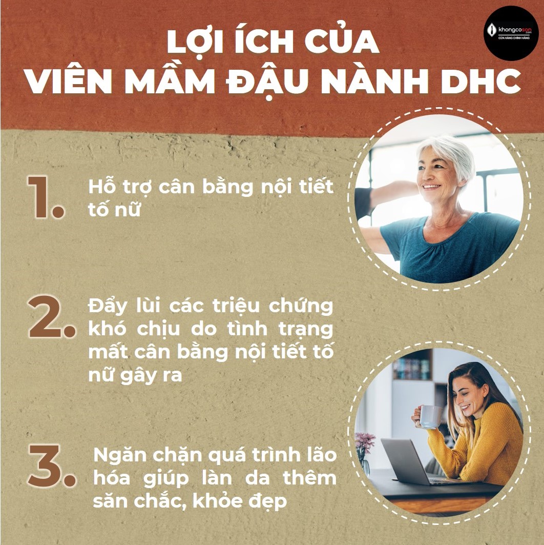 Viên Uống Mầm Đậu Nành Cân Bằng Nội Tiết Tố DHC