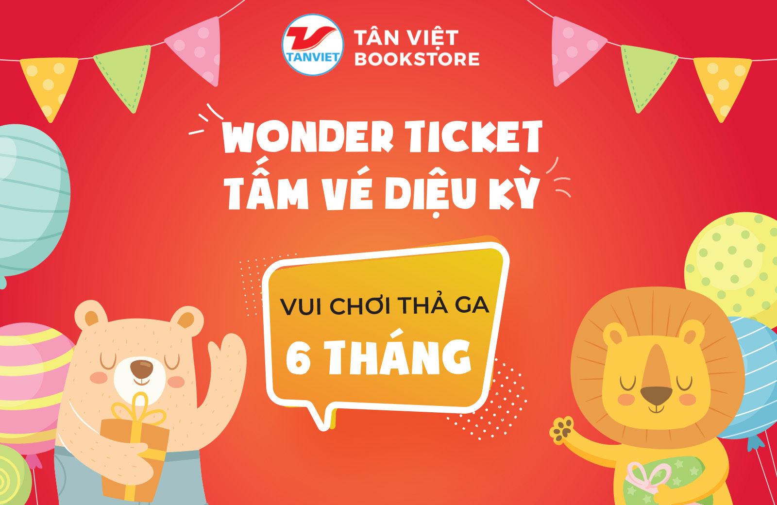 Vé vui chơi wonderland 6 tháng