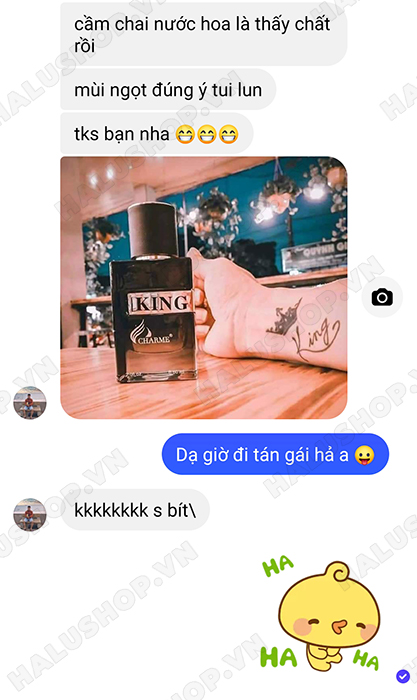 anh minh hải review nước hoa charme king mua tại halushop