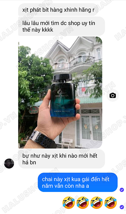 anh quân mua nước hoa cool water 100ml tại halushop