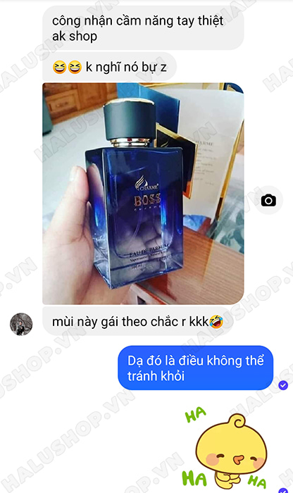 anh thanh bình mua nước hoa boss charme 100ml tại halushop