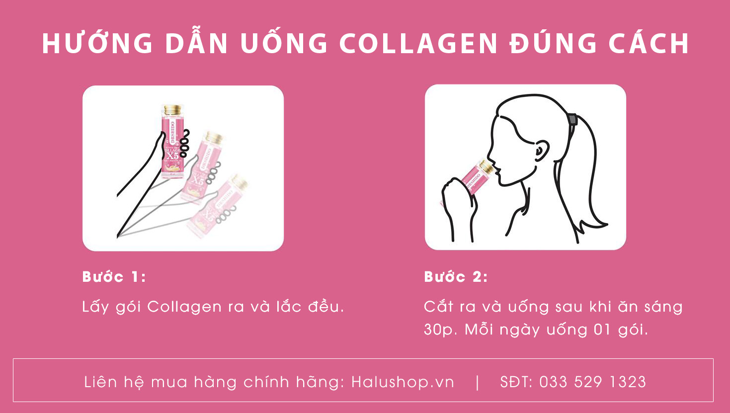 hướng dẫn cách uống collagen x5 hiệu quả, đẹp da