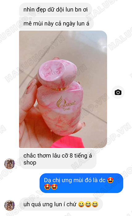 chị bích ngọc feedback charme trust nữ 50ml mua ở halushop