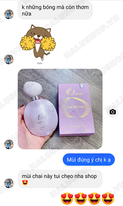 chị giàu mua nước hoa just for you 50ml chính hãng tại halushop