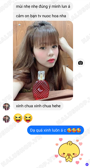 chị minh hằng mua charme so sexy 50ml chính hãng tại halushop