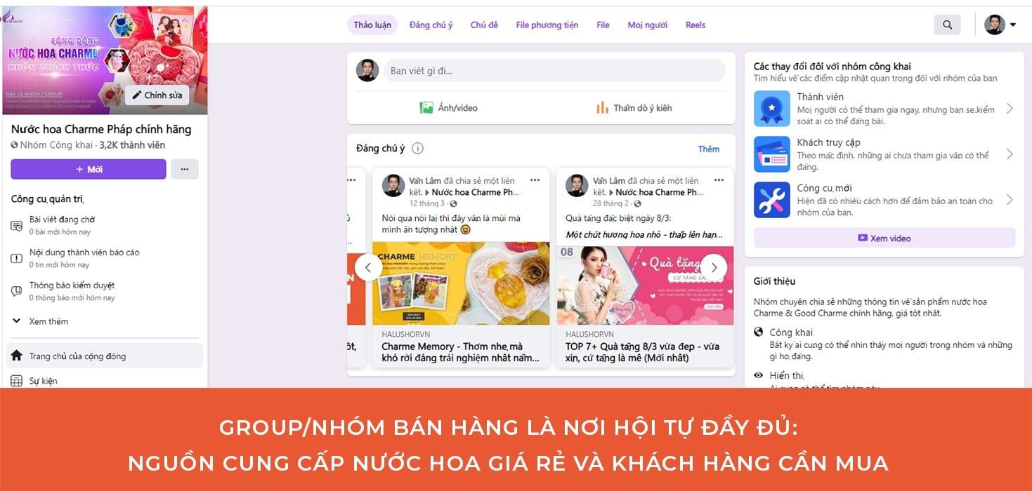 đăng bài bán hàng trên nhóm group facebook