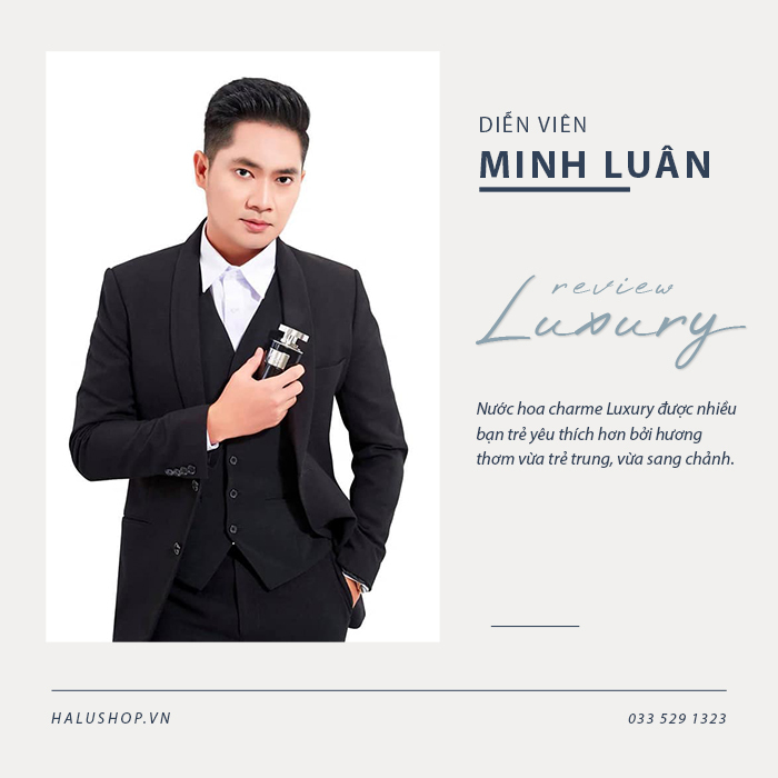diễn viên minh luân giới thiệu nước hoa charme luxury
