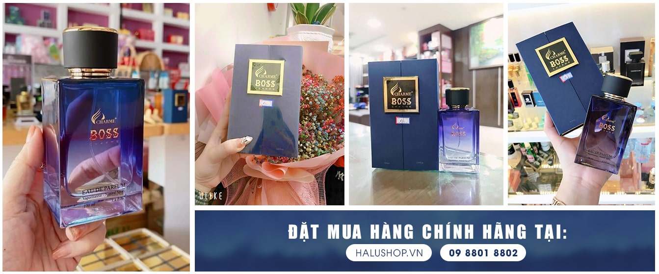 feedback khách hàng mua nước hoa charme boss chính hãng tại halushop