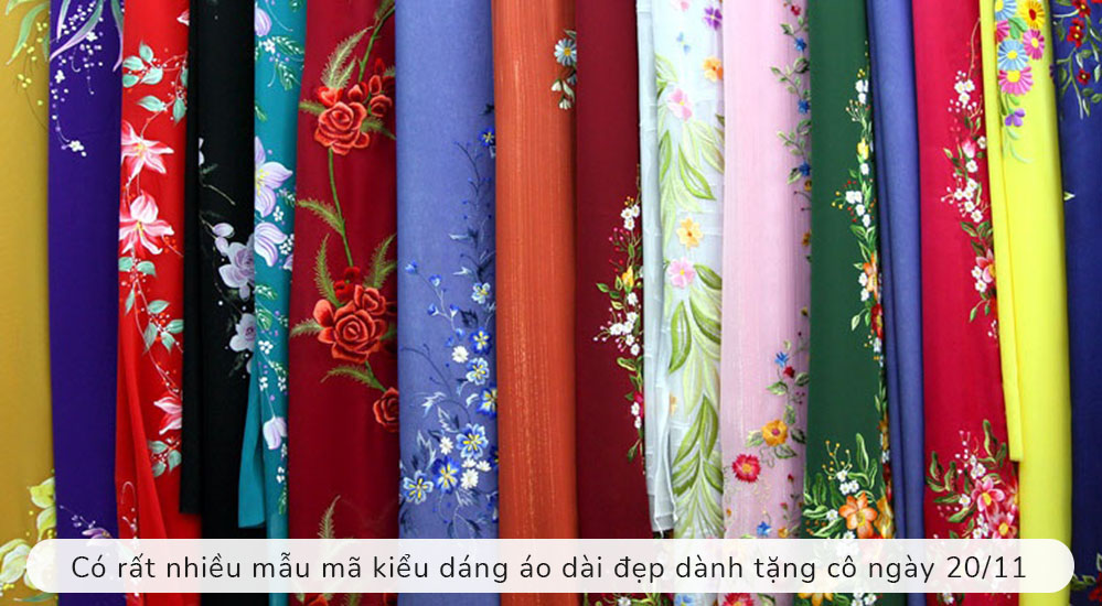 áo dài hay vải áo dài sẽ là những món quà rất ý nghĩa đối với cô giáo