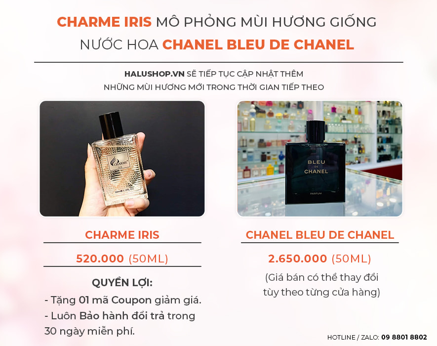 nuoc hoa charme iris co mui huong giong nuoc hoa chanel bleu de chanel
