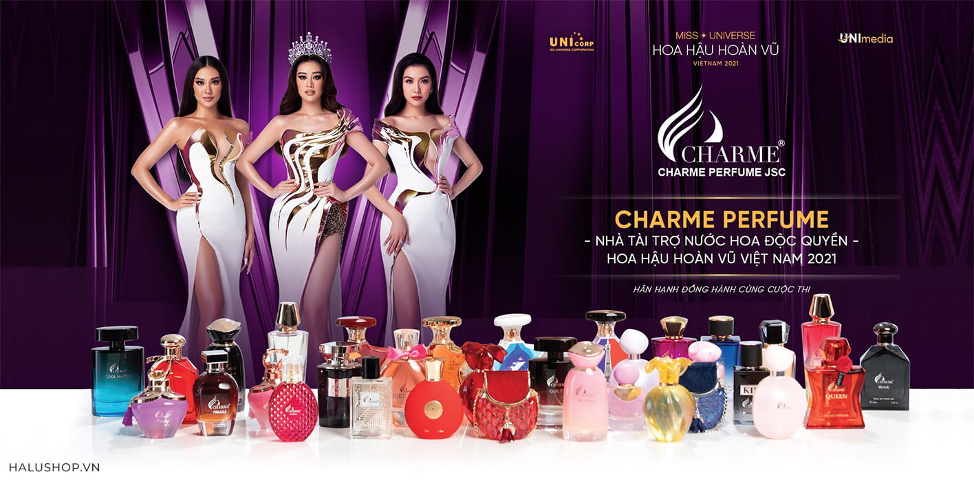 nướ hoa charme tài trợ cuôc thi hoa hậu việt nam