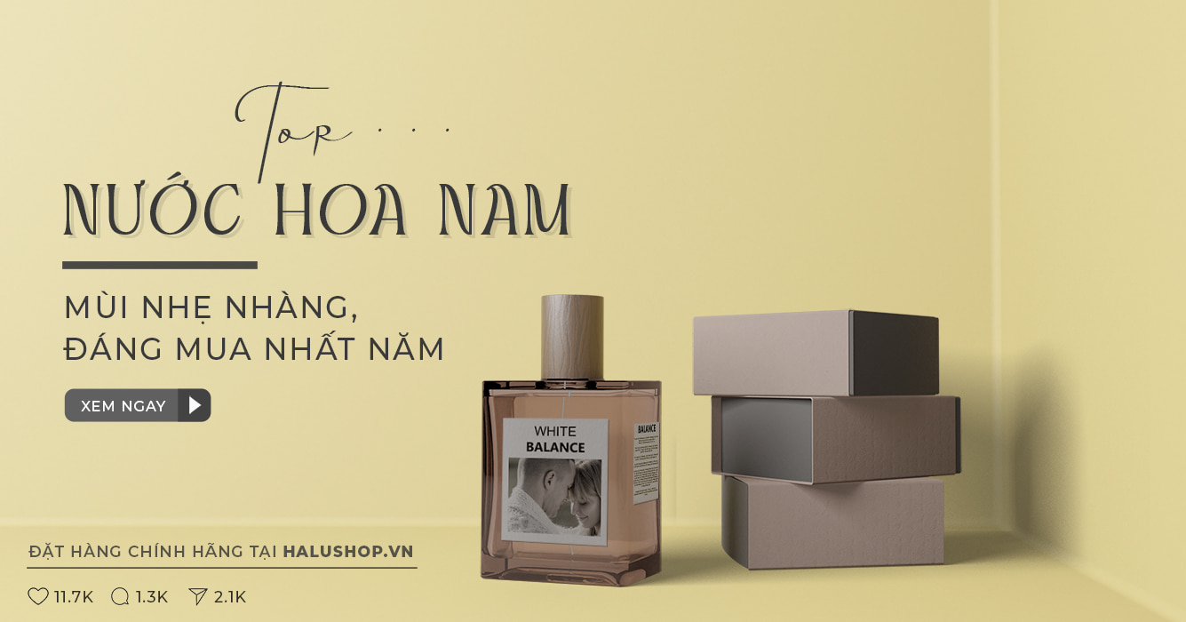 nước hoa nam mùi nhẹ nhàng
