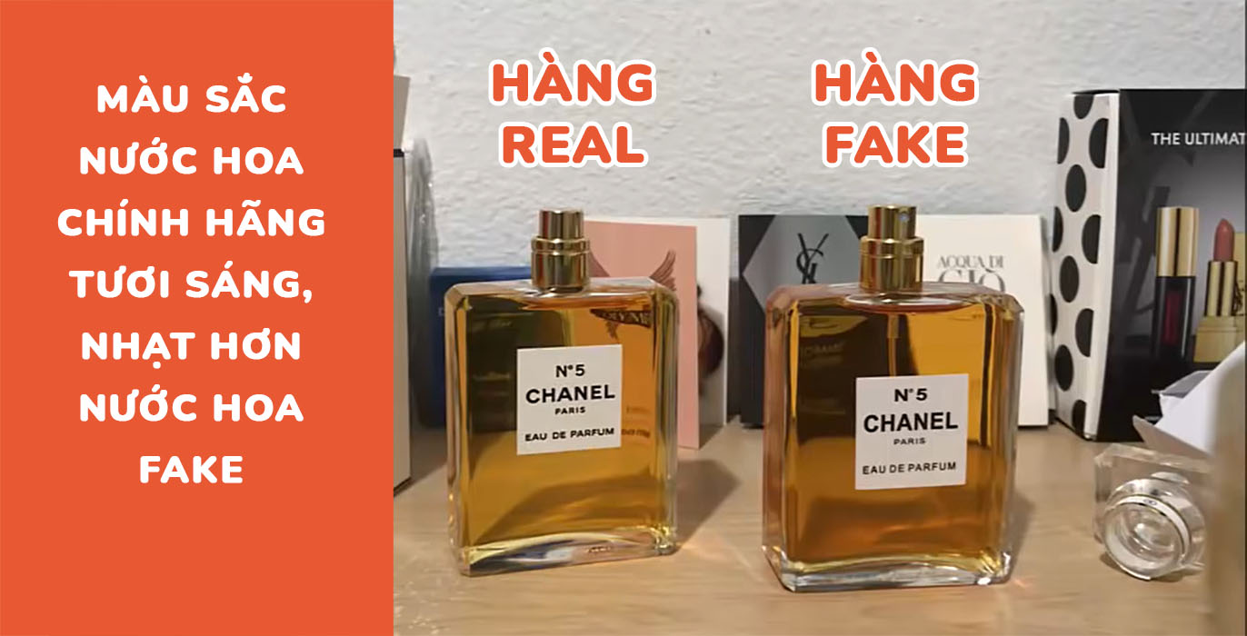 so sánh mẫu dung dịch nước hoa chính hãng và fake