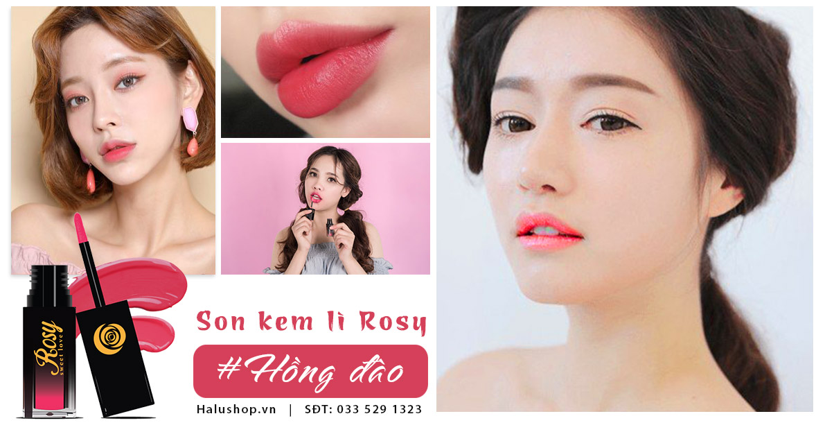 son kem nước rosy hồng đào chính hãng, nữ tính