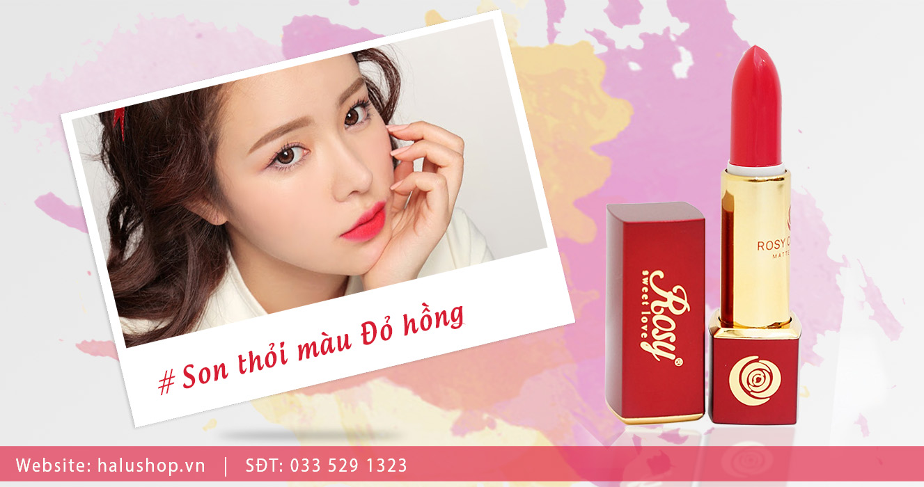 son thỏi rosy màu đỏ hồng nữ tính