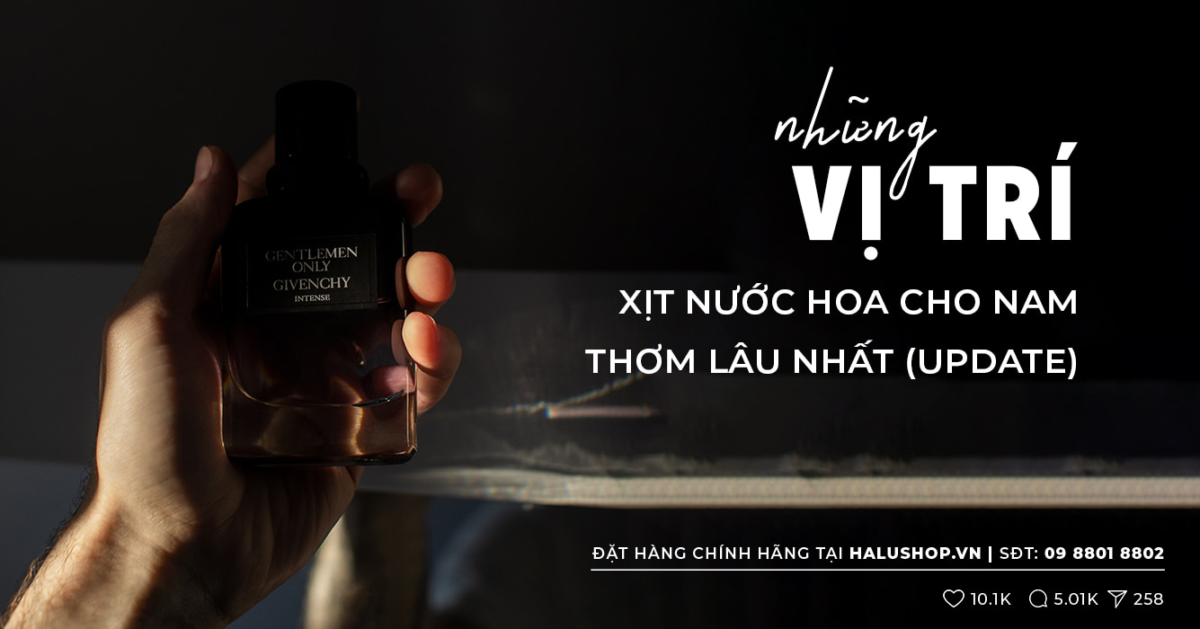 vị trí xịt nước hoa nam thơm lâu