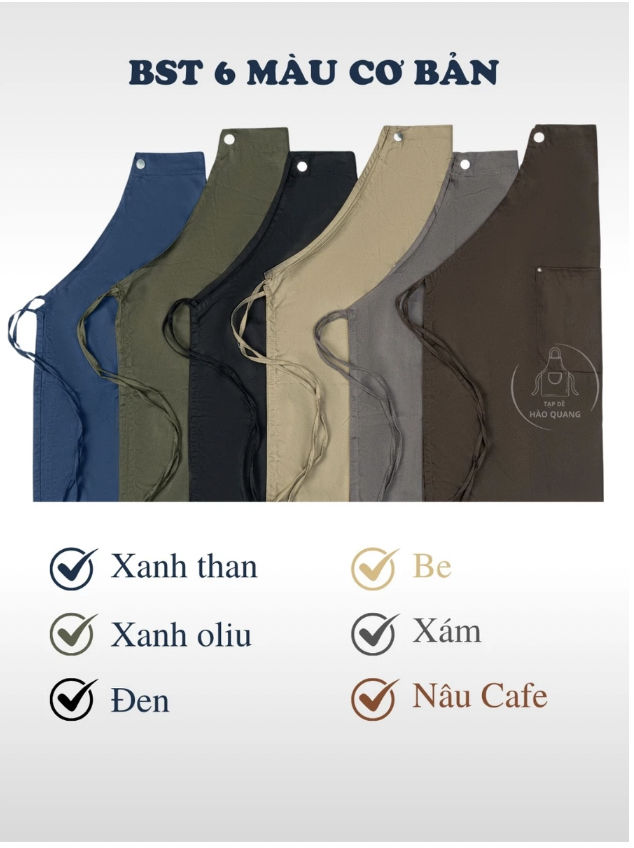 tạp dề quán cà phê