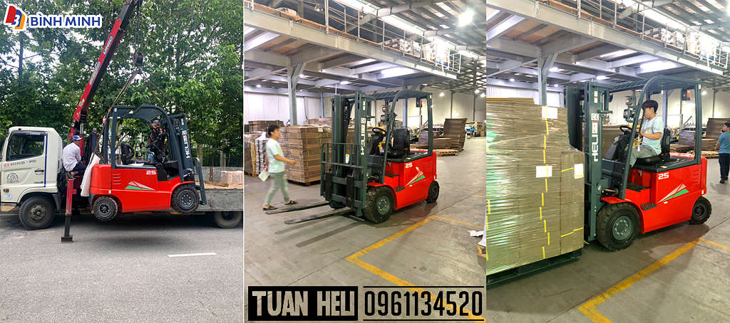 xe nâng điện 2,5 tấn HELI