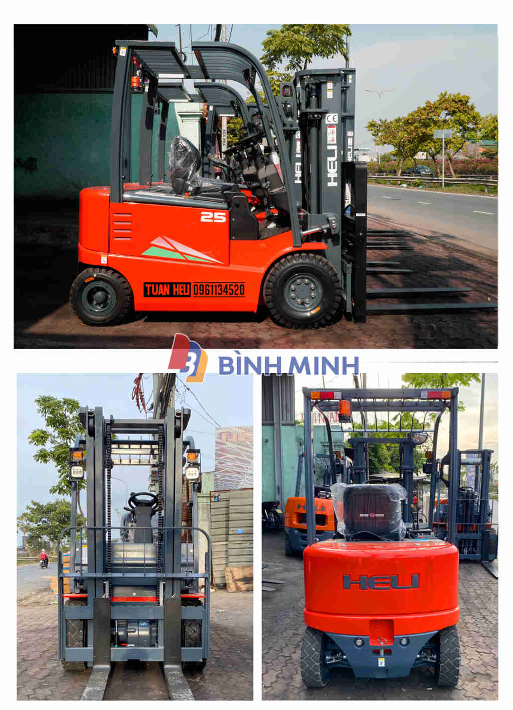xe nâng điện 2,5 tấn HELI