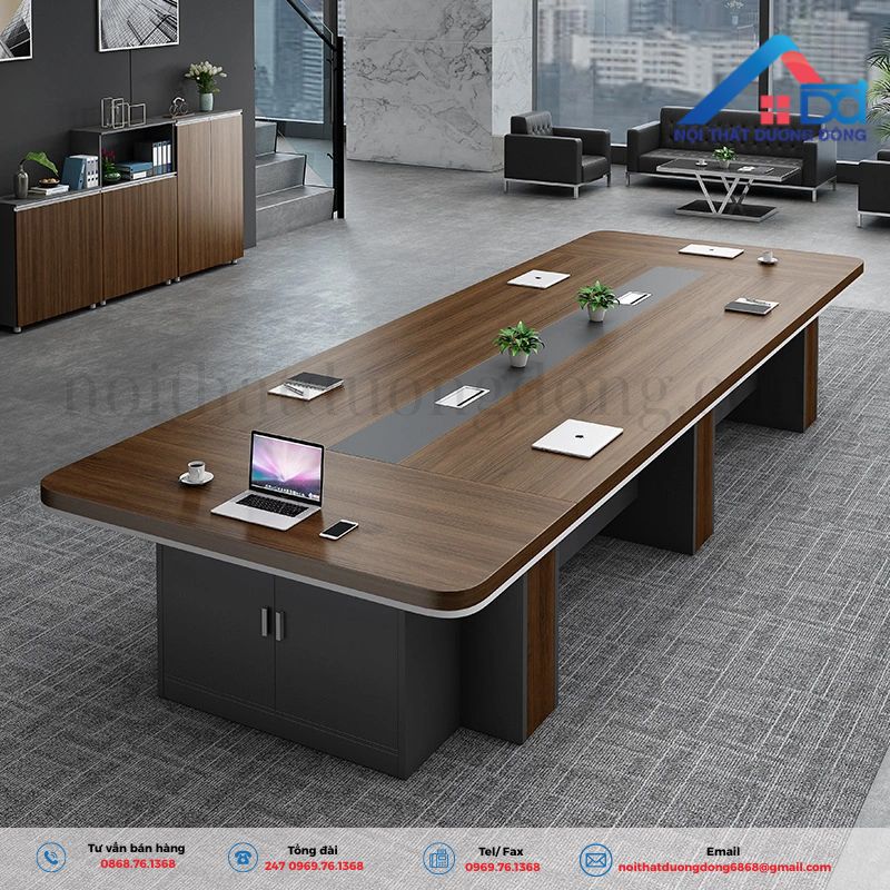 Bàn họp lãnh đạo hiện đại 3m