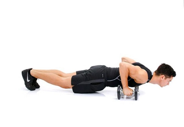 Bài tập chống đẩy với tạ đơn Dumbbell push-up